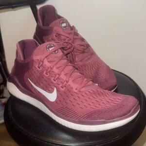 Nike Free RN 2018 Low Men's Running Shoes PURPLE/ maroon Size 10